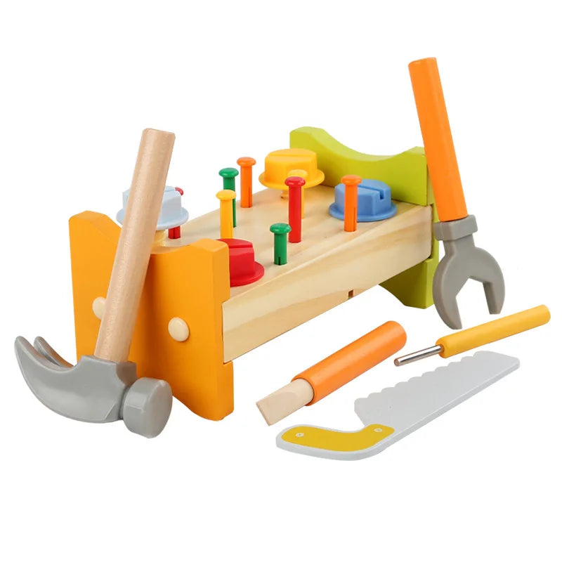 Montessori Wooden Screw Nut Toy Car: Hands-On Learning Toy for Fine Motor Skills and Practical Life Training
