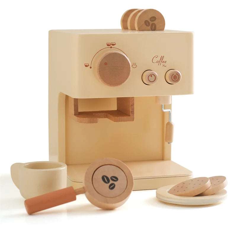 Wooden Simulation Coffee Machine