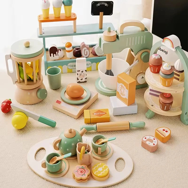 Wooden Kitchen Toys - 10 Different Sets