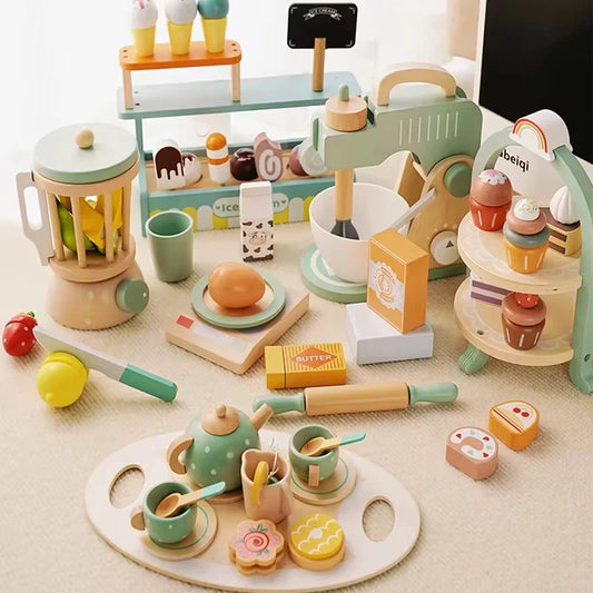 Wooden Kitchen Toys - 10 Different Sets