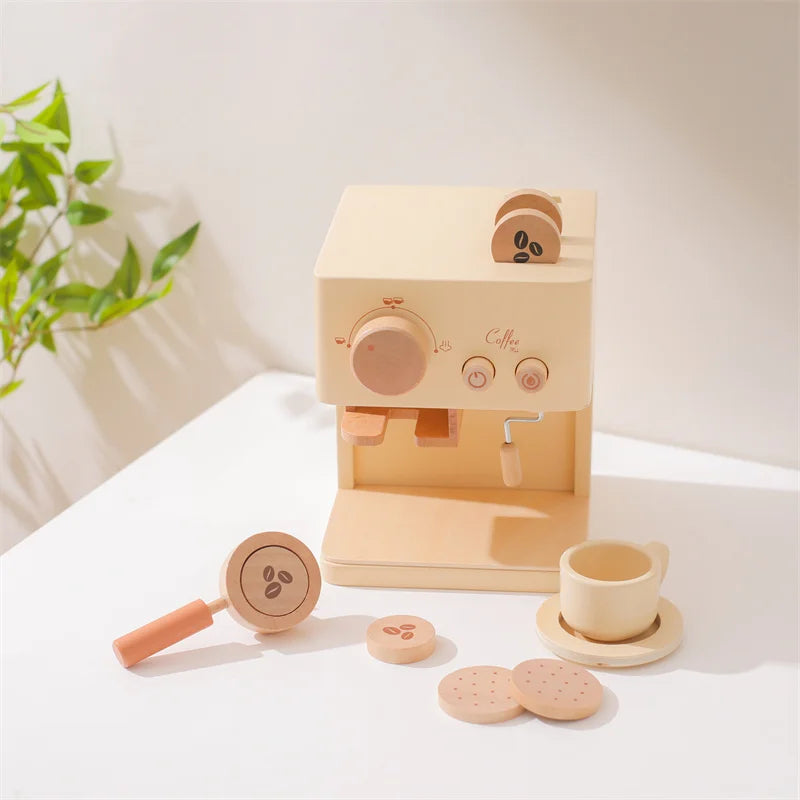 Wooden Simulation Coffee Machine