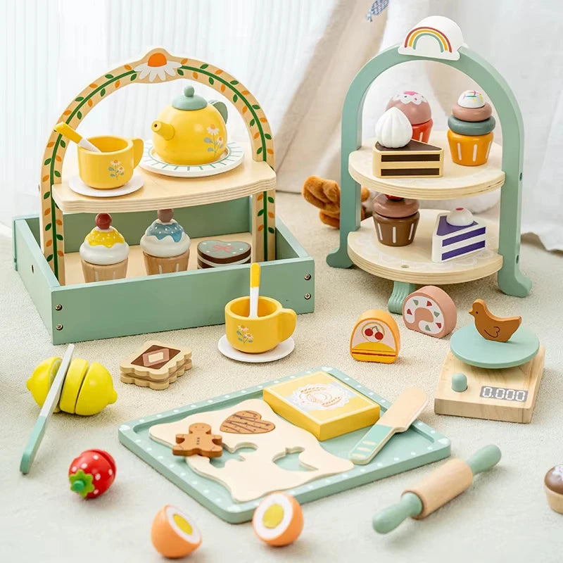 Wooden Kitchen Toys - 10 Different Sets