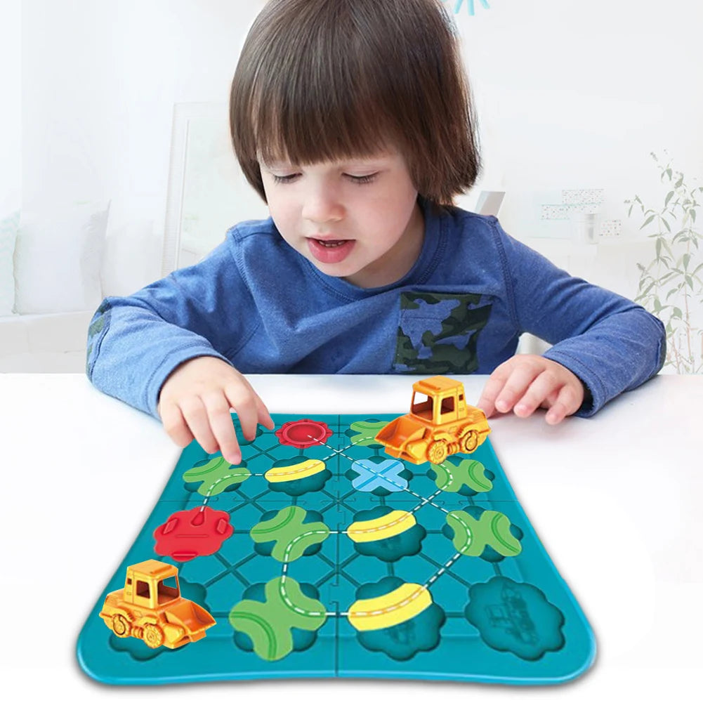 Educational STEM Board Game: Logical Track Builder for Kids Ages 3-7