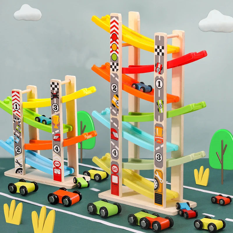 Toddler Wooden Racing Track