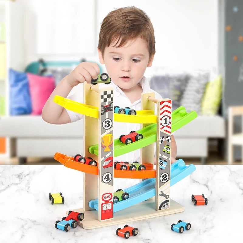 Toddler Wooden Racing Track
