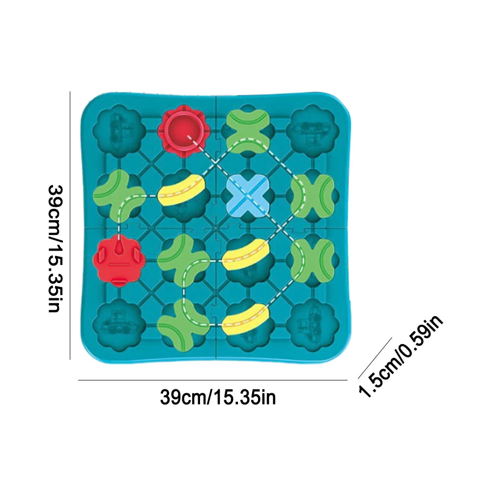 Educational STEM Board Game: Logical Track Builder for Kids Ages 3-7