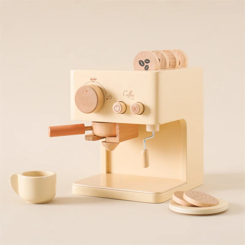 Wooden Simulation Coffee Machine