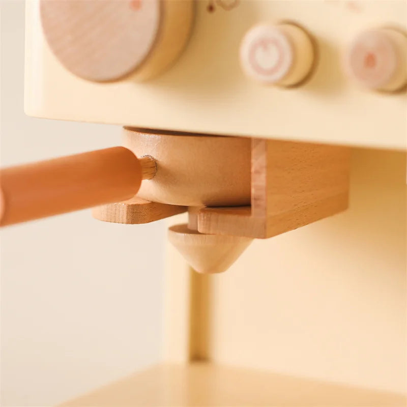 Wooden Simulation Coffee Machine