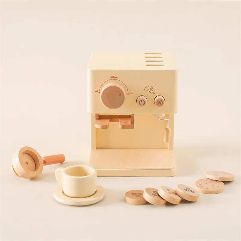 Wooden Simulation Coffee Machine