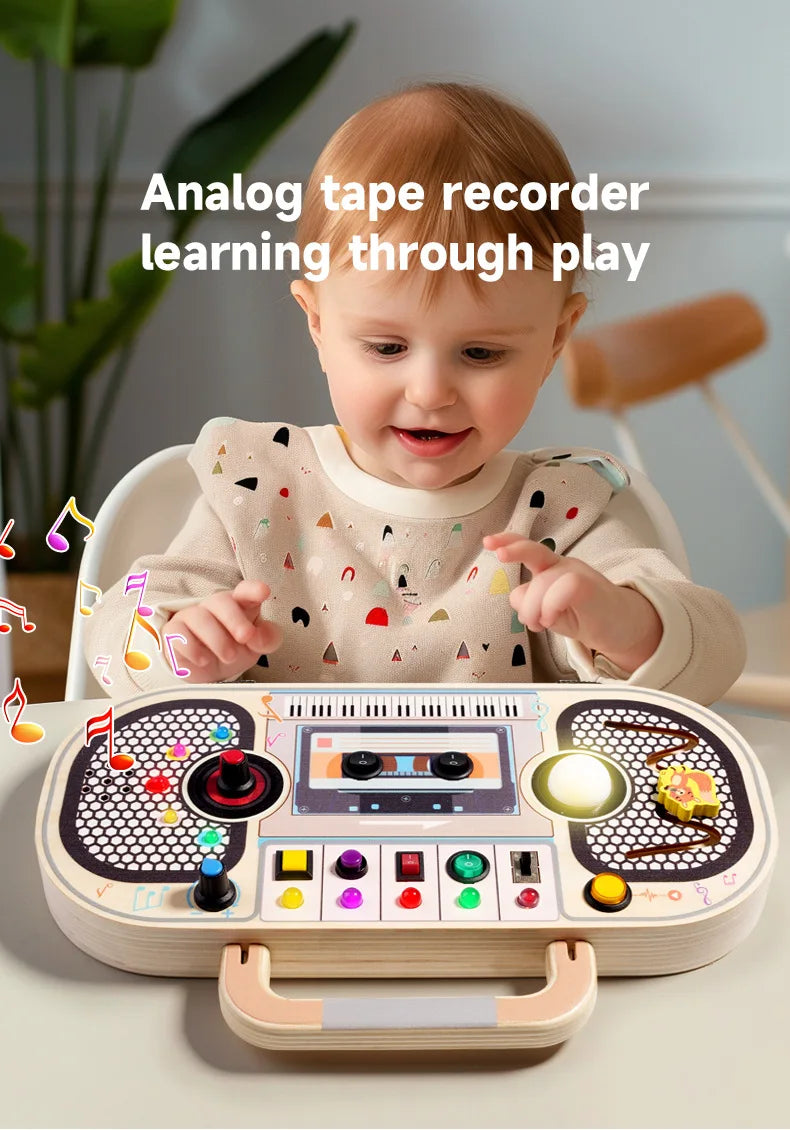 Montessori LED Busy Board – Fun and Educational Toy for Toddlers