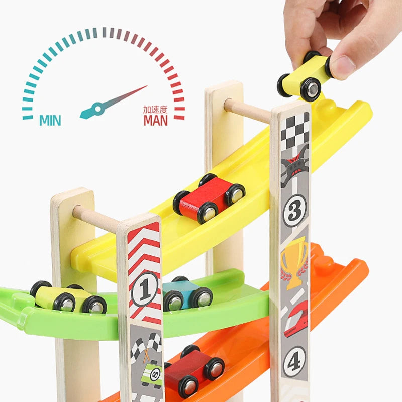 Toddler Wooden Racing Track